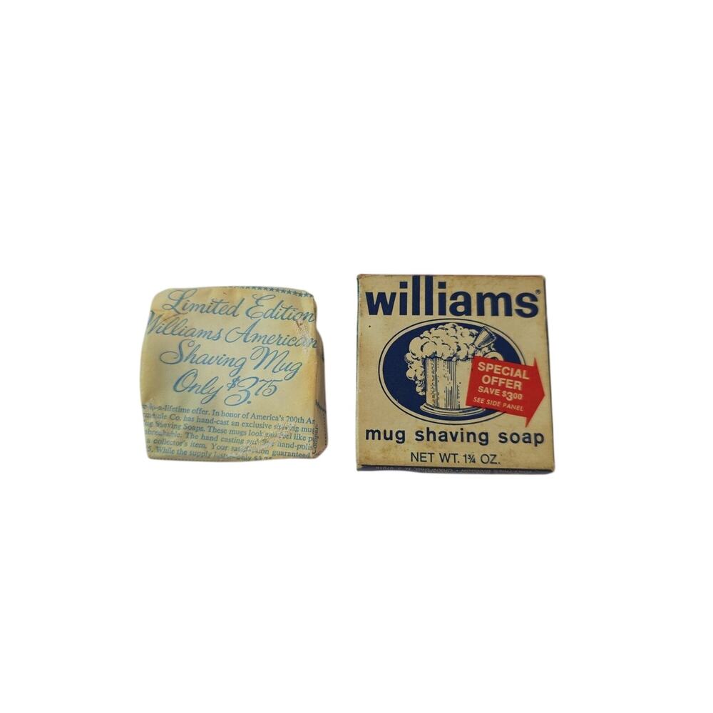 (1) Williams Mug Shaving Soap For A Lasting Lather Soft Smooth Skin 1.75 OZ
